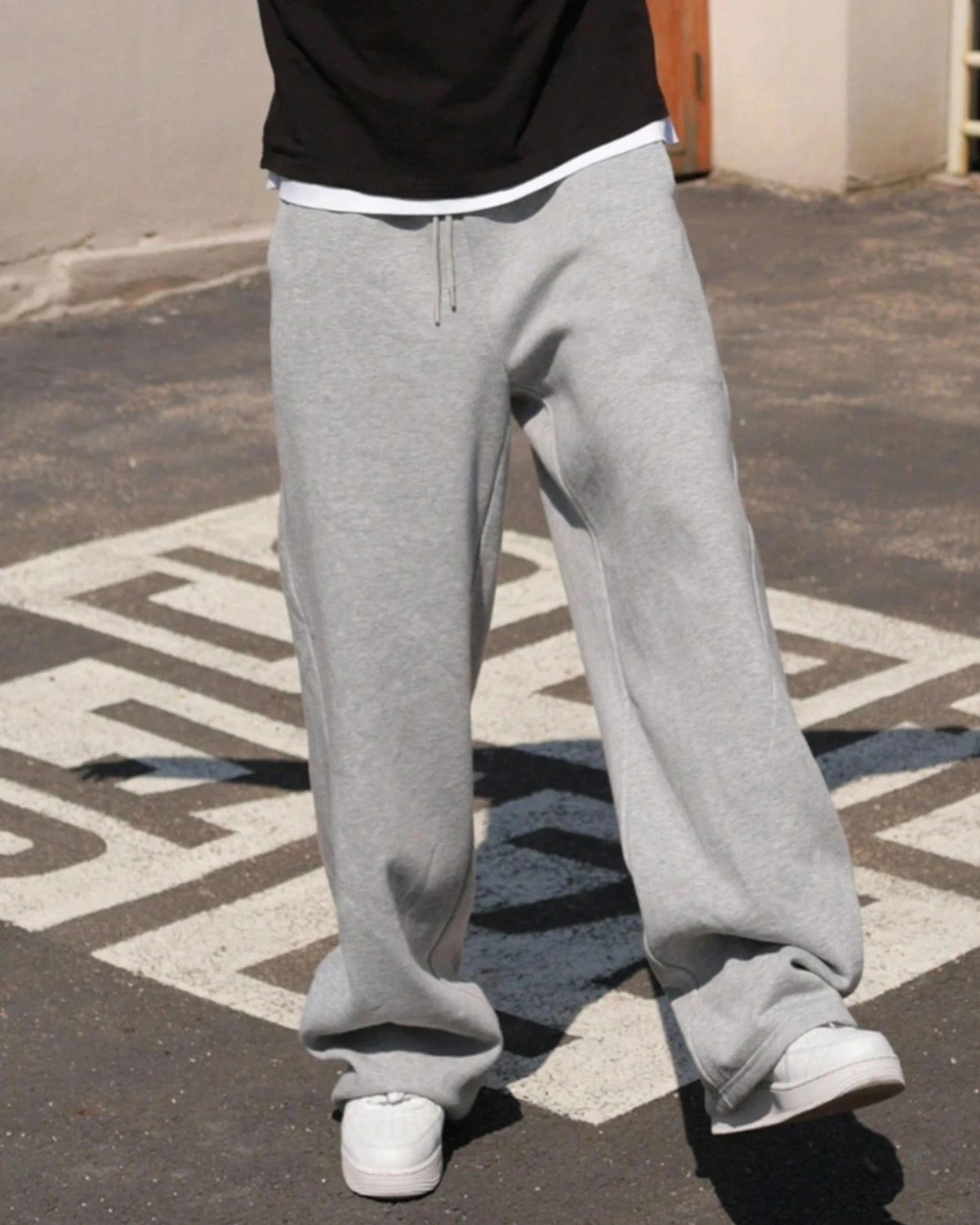 Image of Stockton Solid Men Grey Track Pants