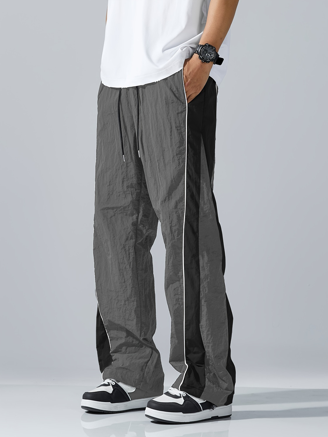 Image of loomzy Striped Men Multicolor Track Pants