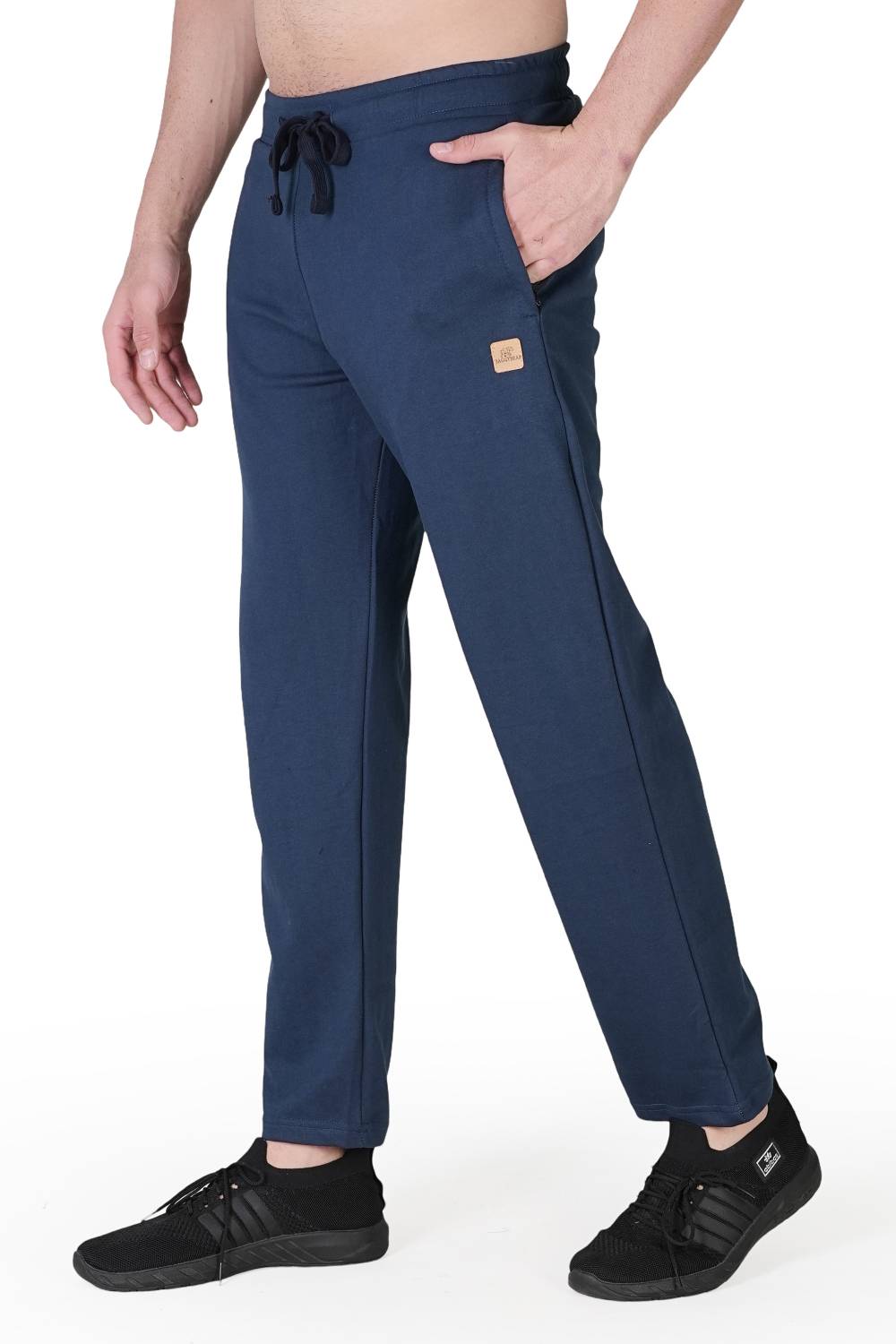 BAGGYBEAR Solid Men Blue Track Pants