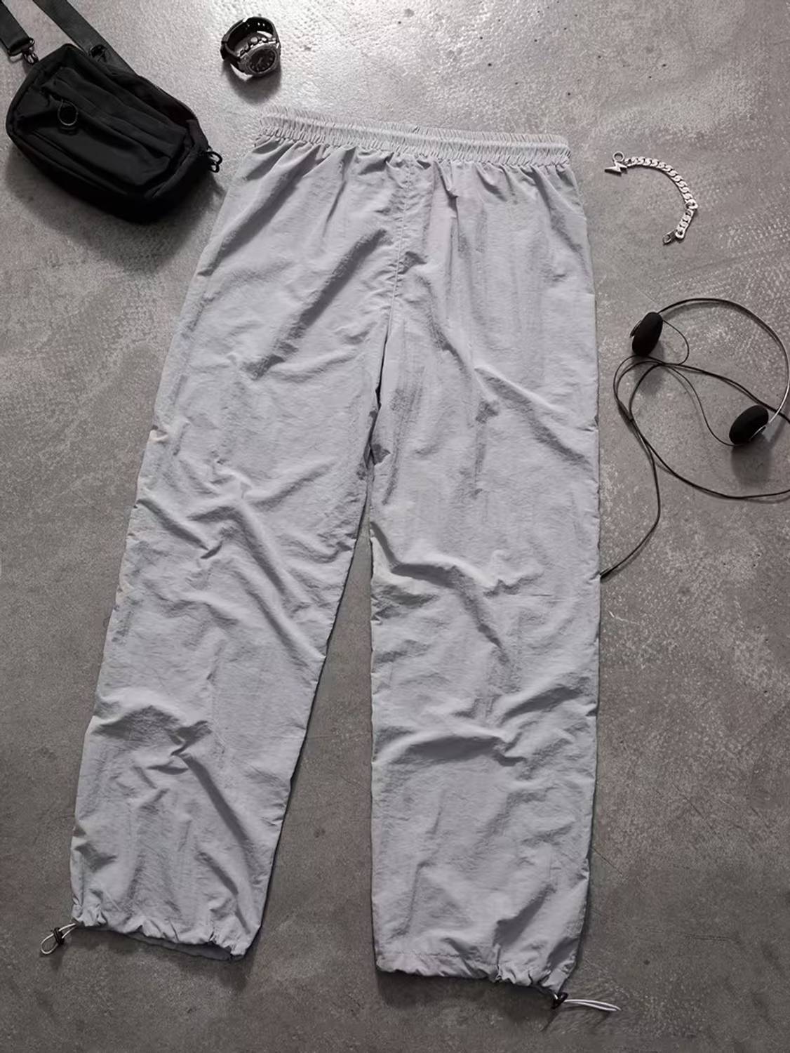 Povaxpo Men Grey Track Pants - Image 5