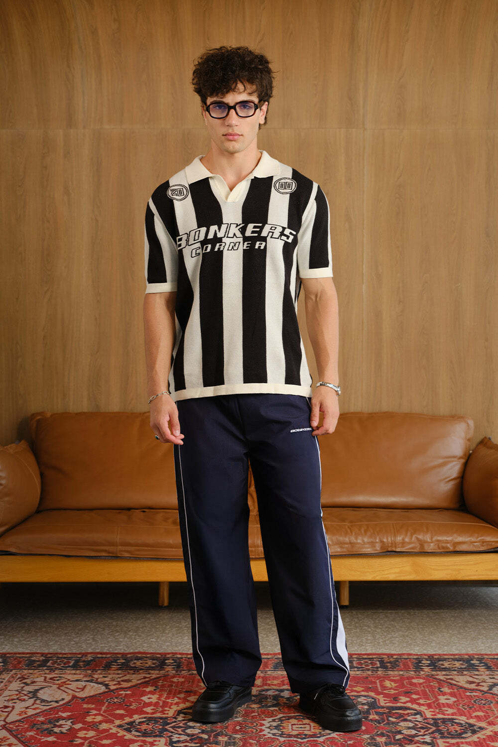 Image of Bonkers Corner Solid Men Blue Track Pants () Solid Men Blue Track Pants