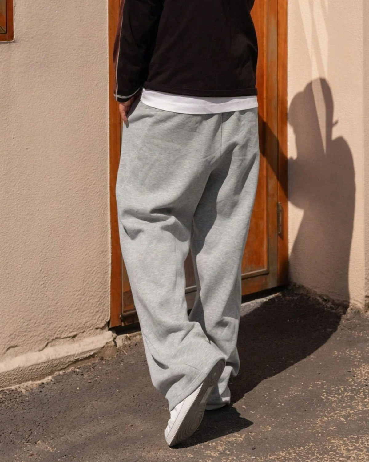 Image of Stockton Solid Men Grey Track Pants