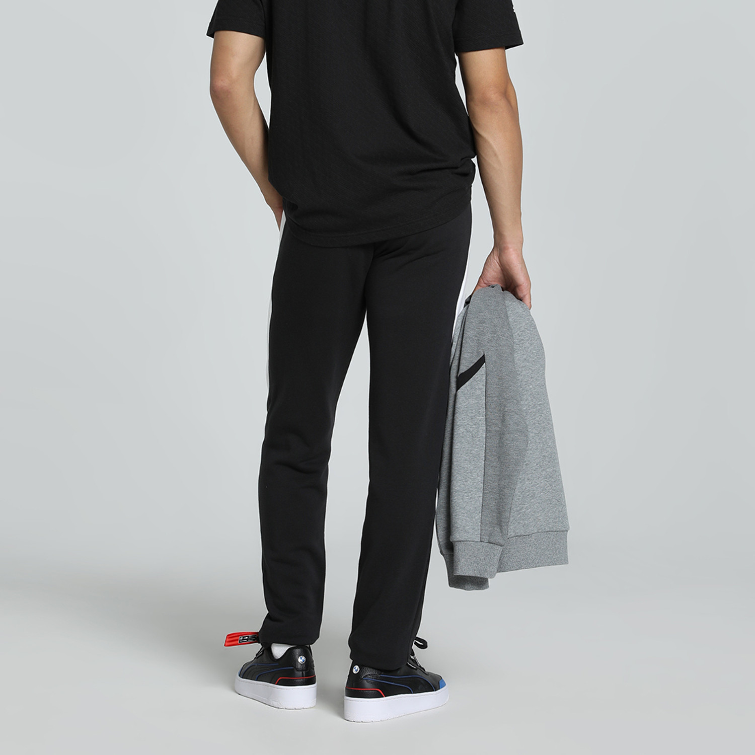 Image of PUMA Colorblock Men Black Track Pants