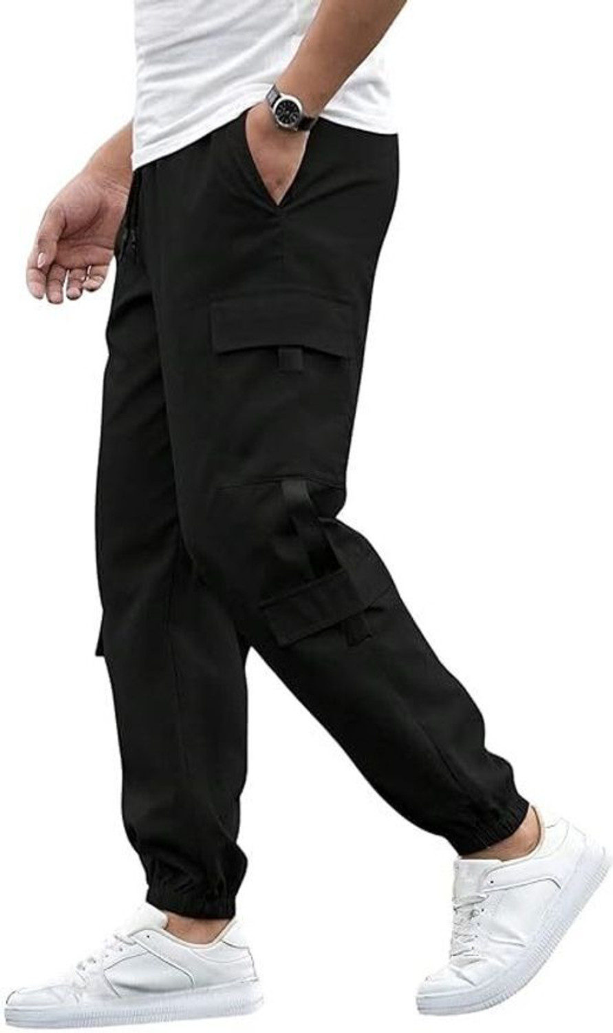 Image of SUN BEAUTY FASHIONISTA HUB Solid Men Black, Grey Track Pants
