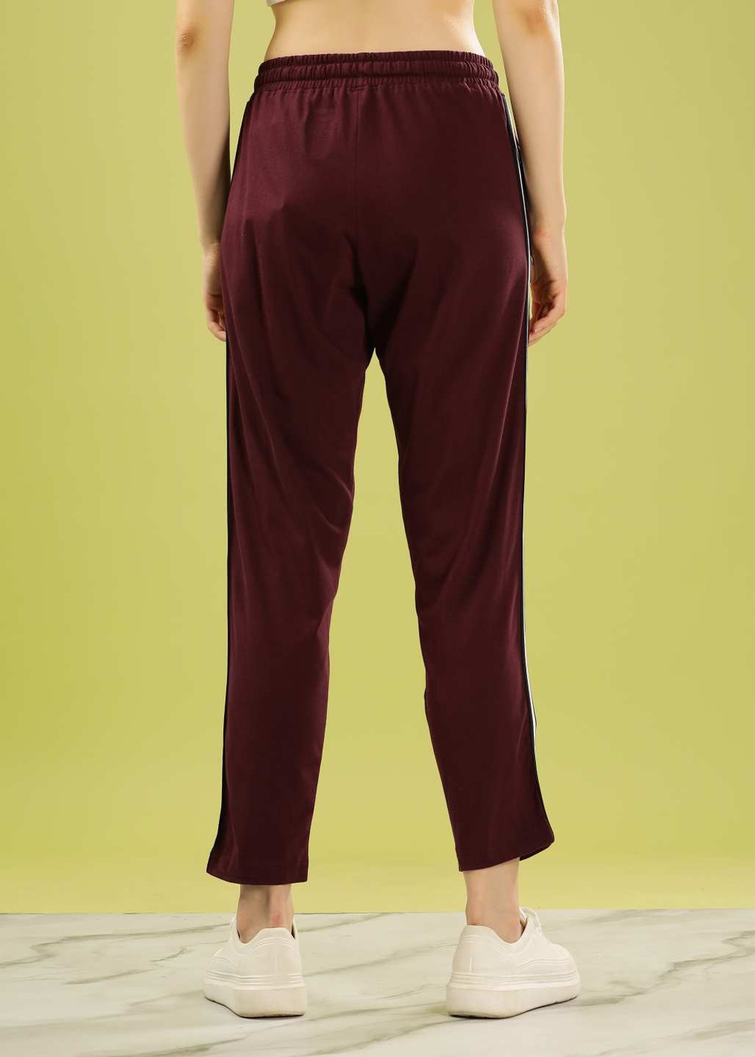 Image of Dollar Solid Women Multicolor Track Pants