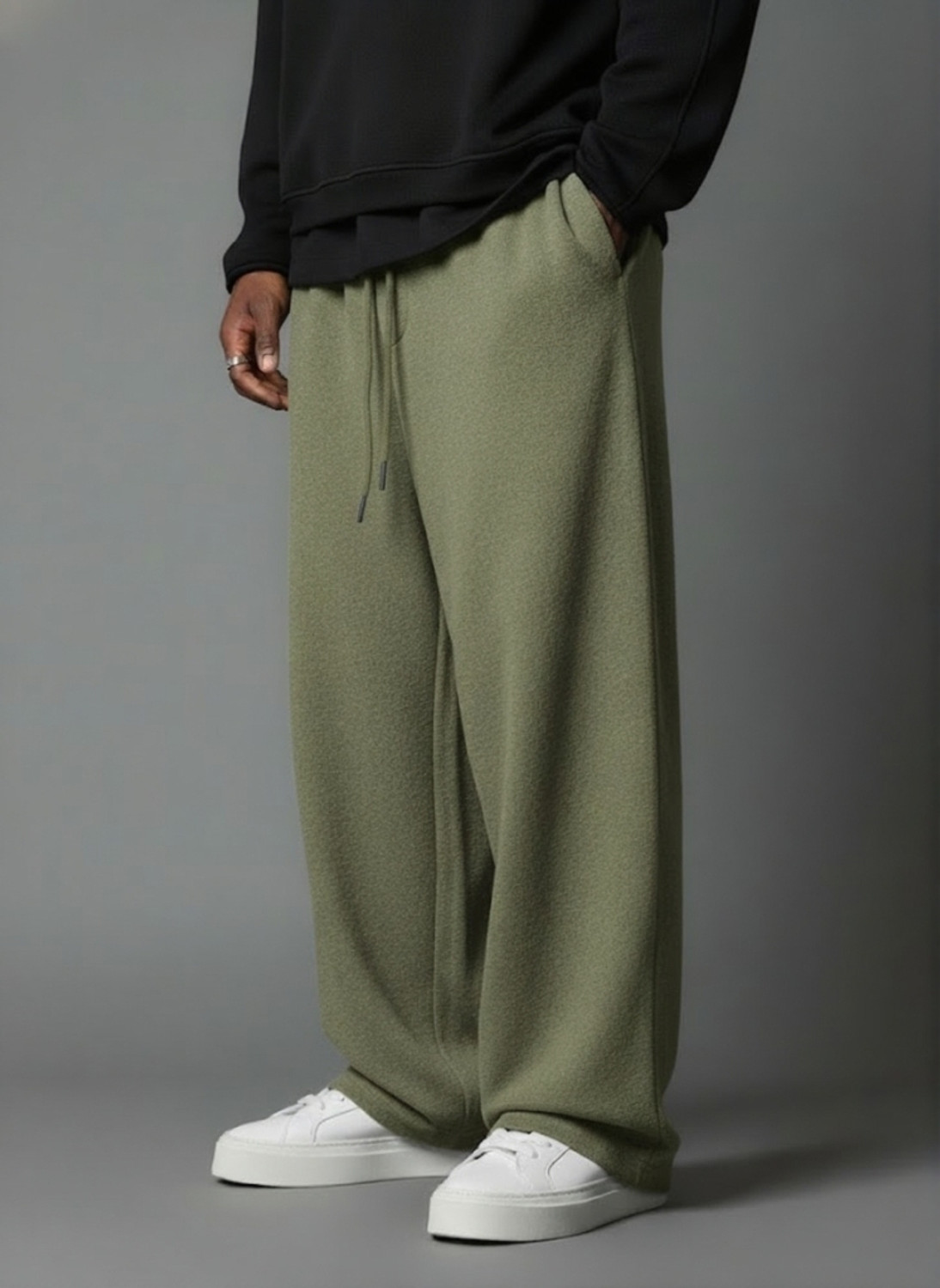 Image of Dockstreet Loose Fit Men Multicolor Trousers