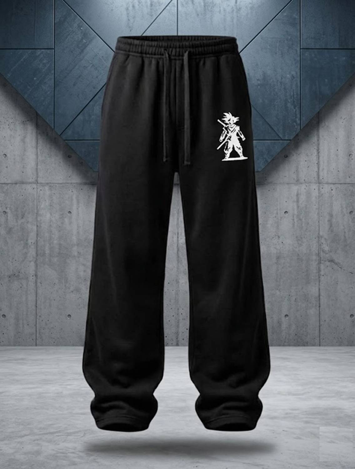 bulldozerbaba Printed Men Black Track Pants