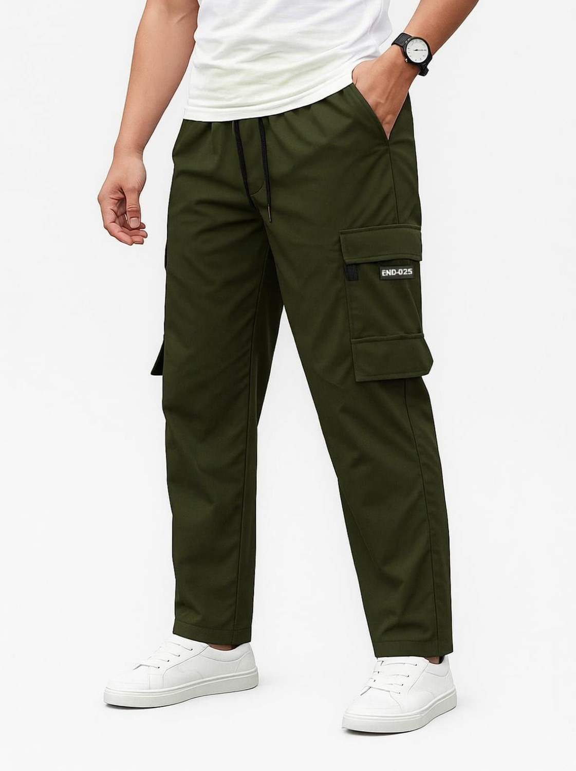 Image of SILFIRA Solid Men Grey Track Pants