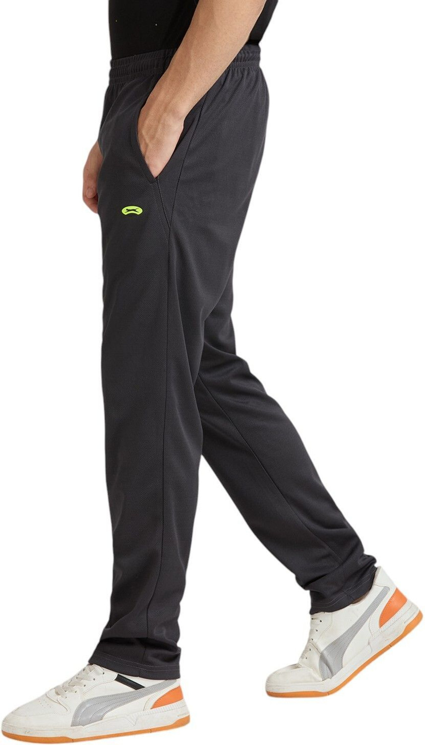 Image of BLACK PANTHER Solid Men Grey Track Pants