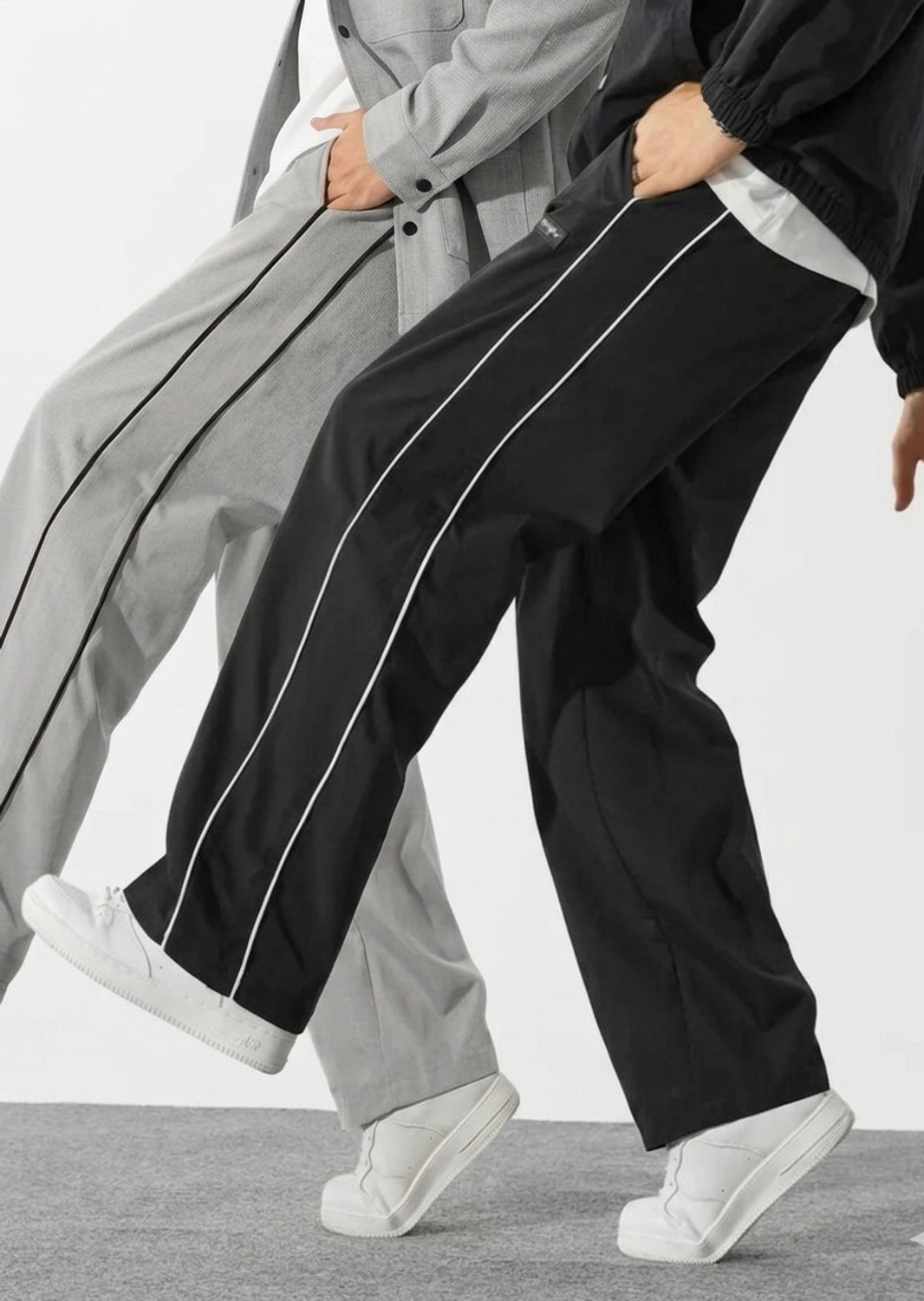 Image of Blacktail Striped Men Multicolor Track Pants