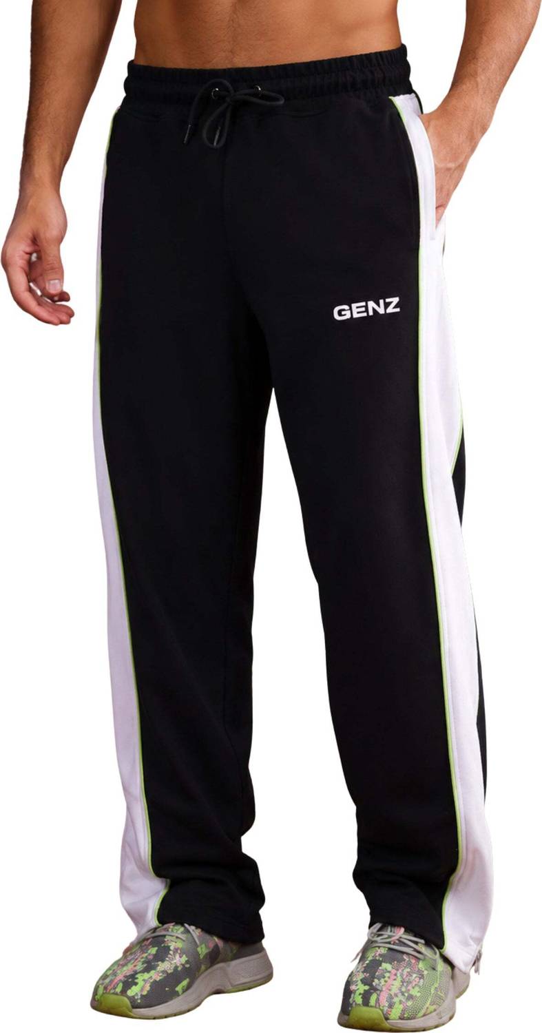 Genzclassic Colorblock Black Track Pants - Image 2