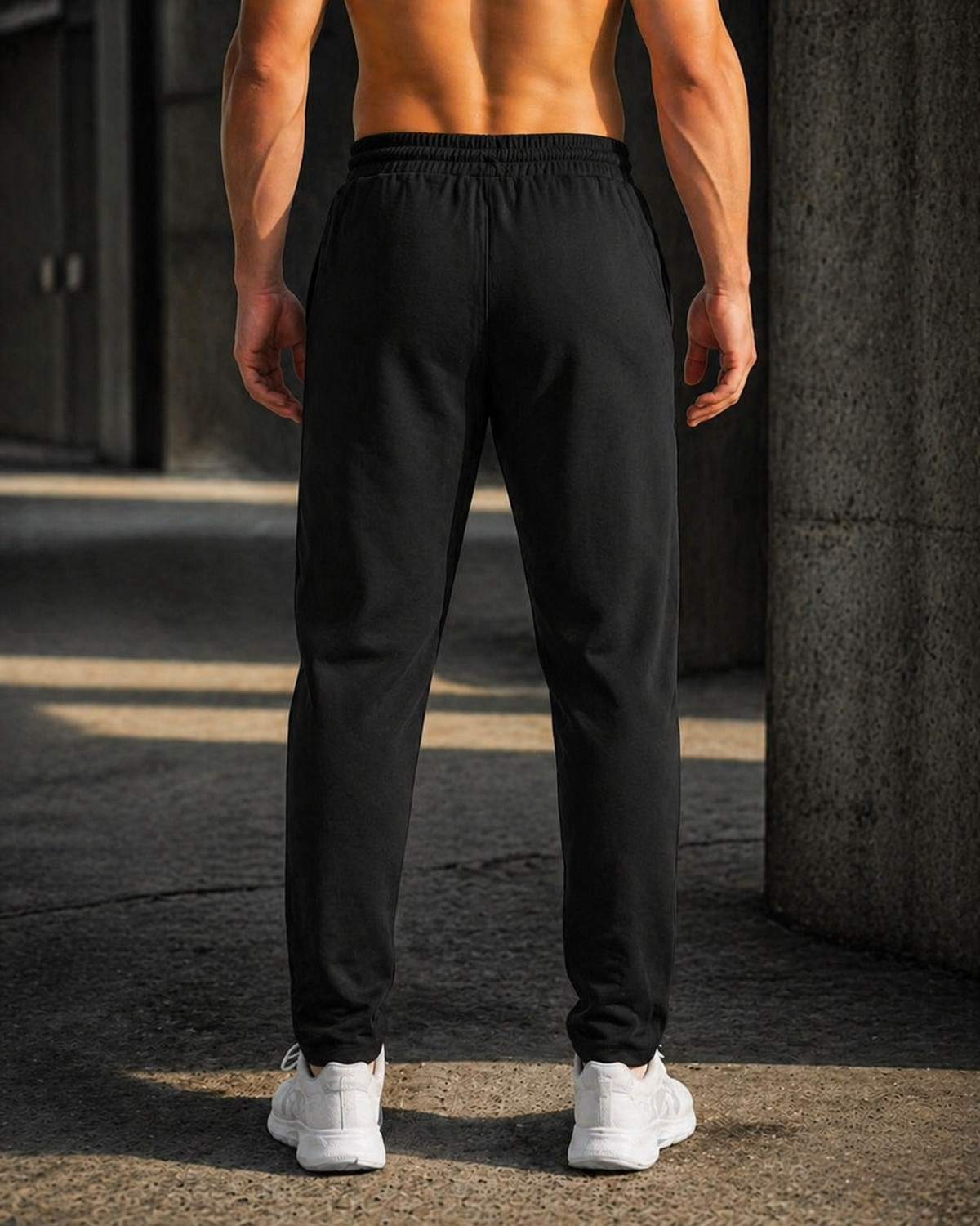 Image of TENRUN Solid Men Multicolor Track Pants