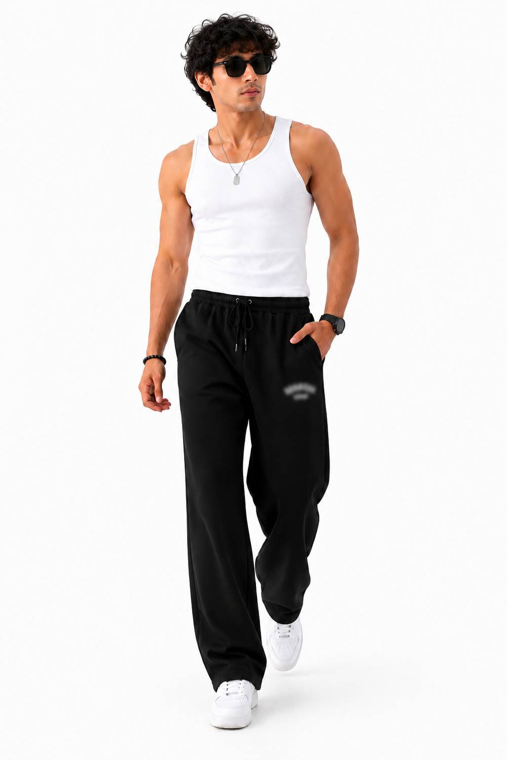 Bonkers Men Black Track Pants - Image 3