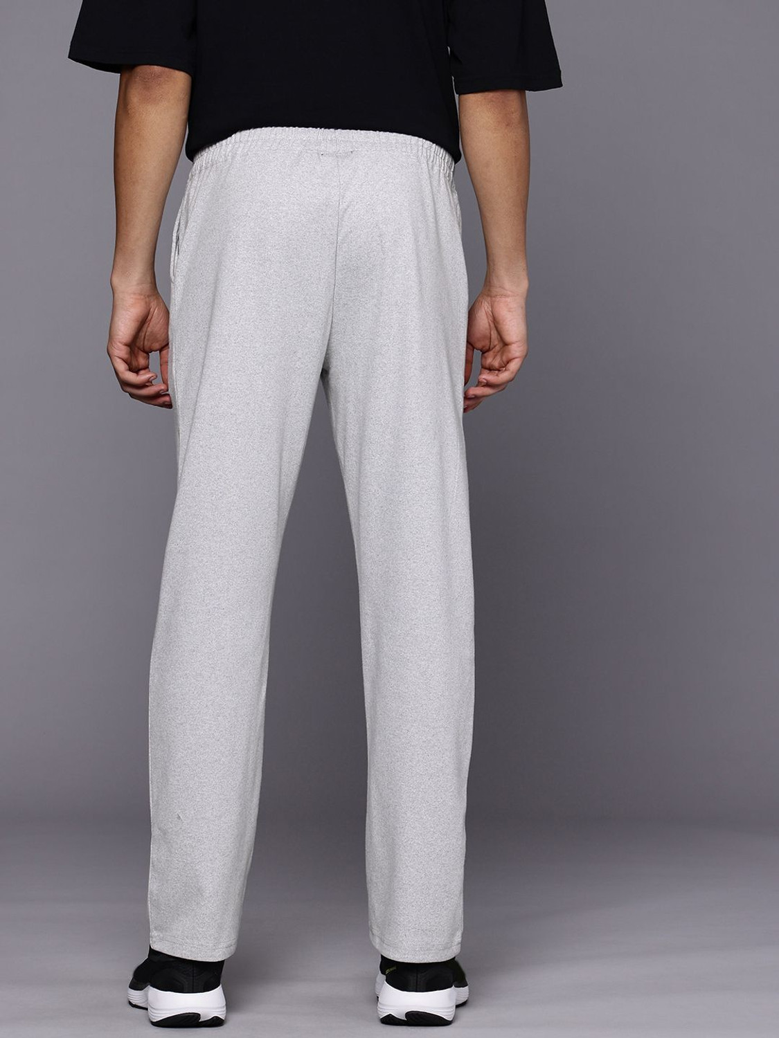 Image of HRX by Hrithik Roshan Printed Men Grey Track Pants