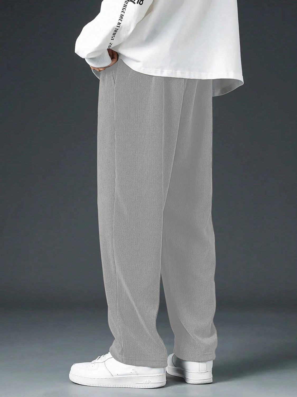 Image of KAJARU Solid Men Grey Track Pants
