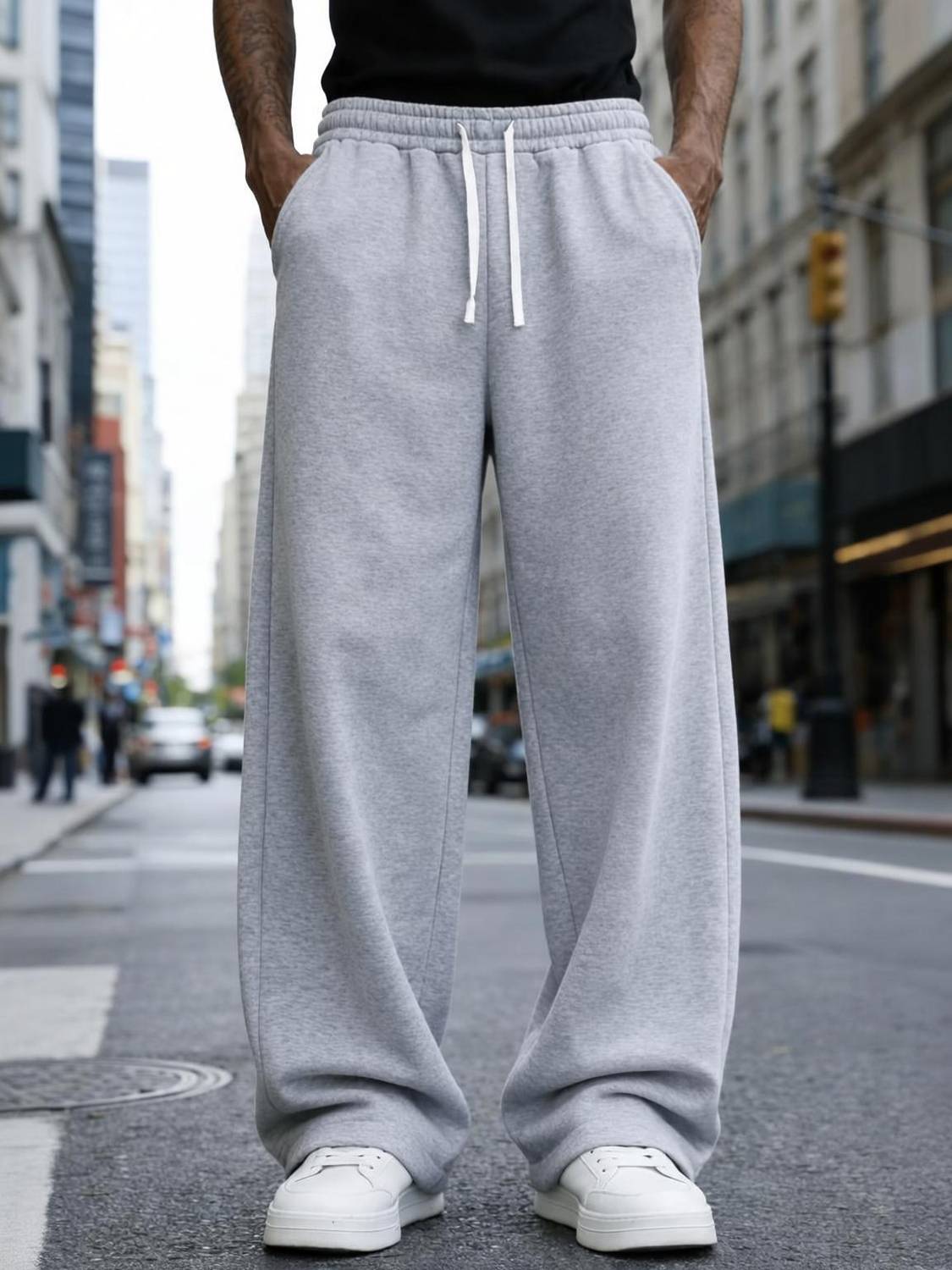 deslizar Solid Men Grey Track Pants
