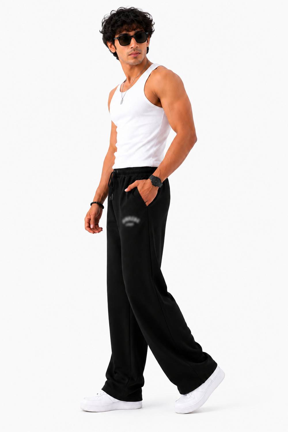 Bonkers Men Black Track Pants - Image 5