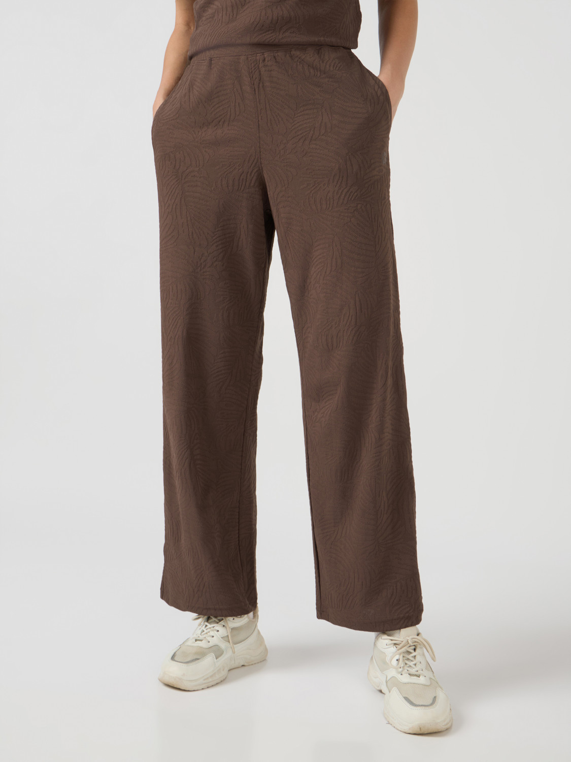 Image of TECHNOSPORT Solid Women Brown Track Pants