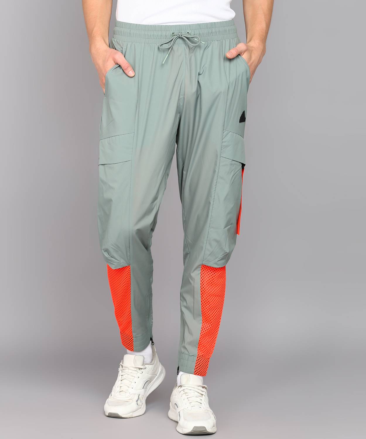ADIDAS Solid Men Green Track Pants