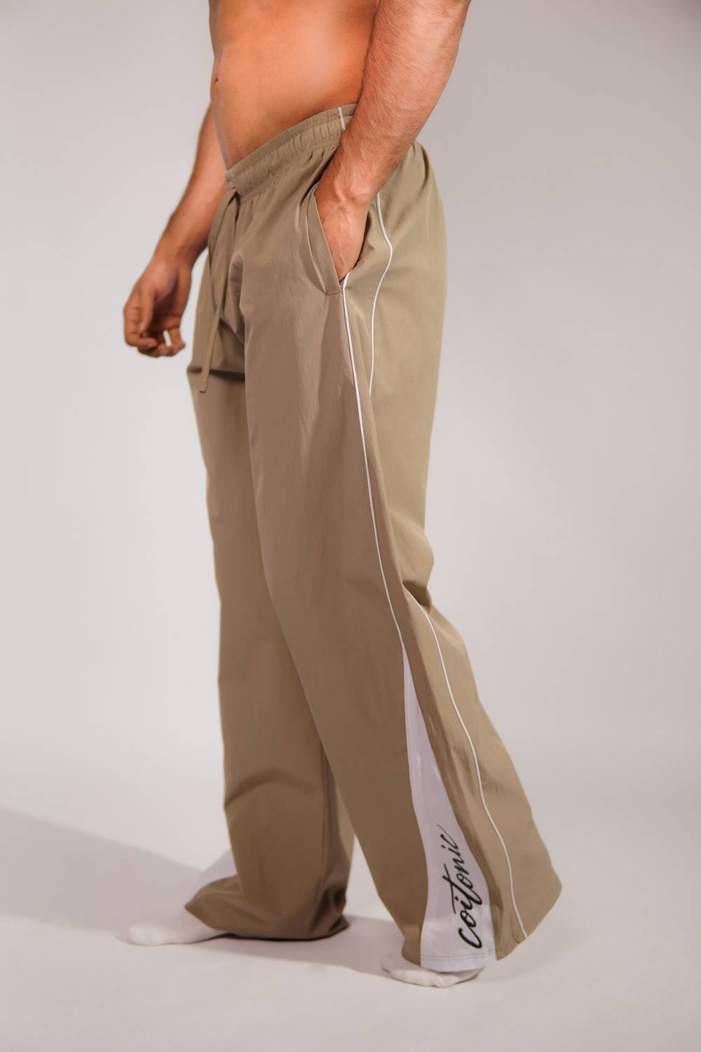 COITONIC Printed Men Brown Track Pants - Image 5