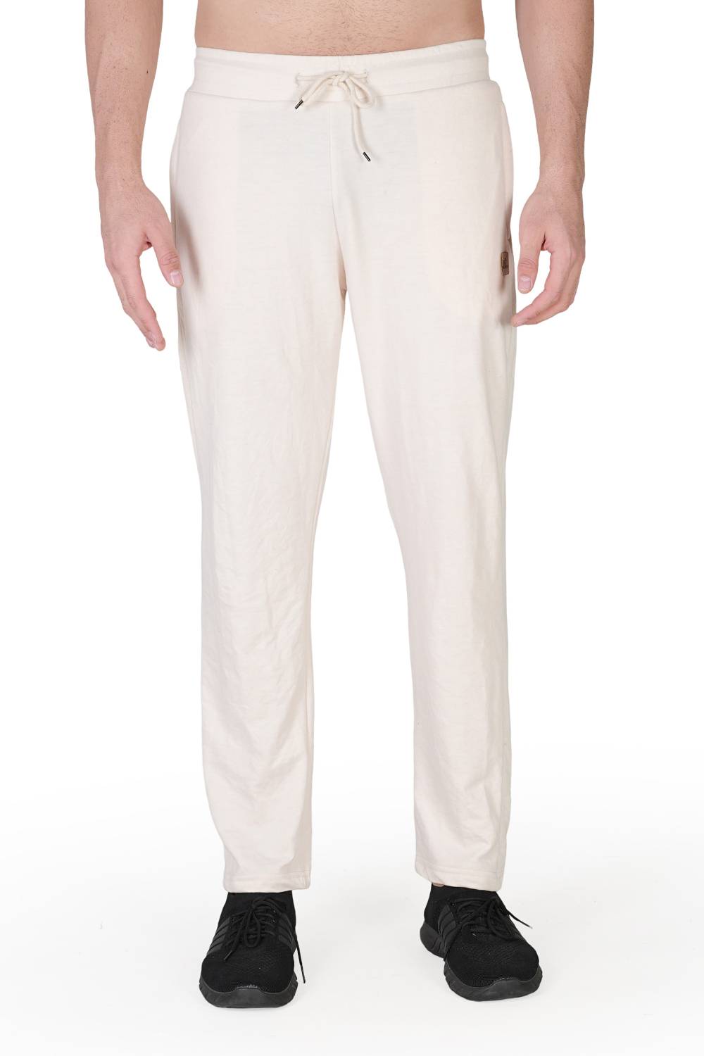 BAGGYBEAR Solid Men White Track Pants