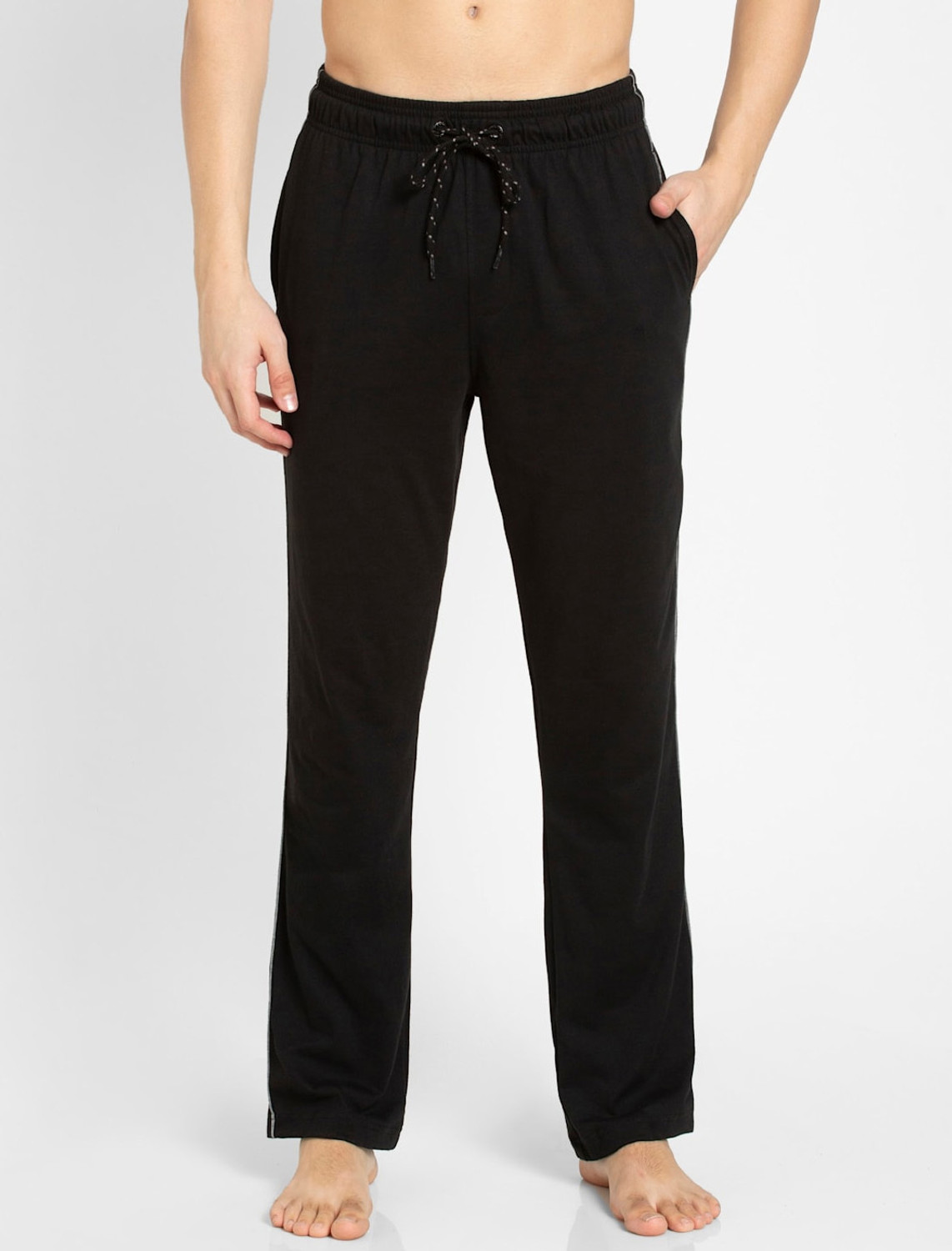 Image of JOCKEY Solid Men Black Track Pants