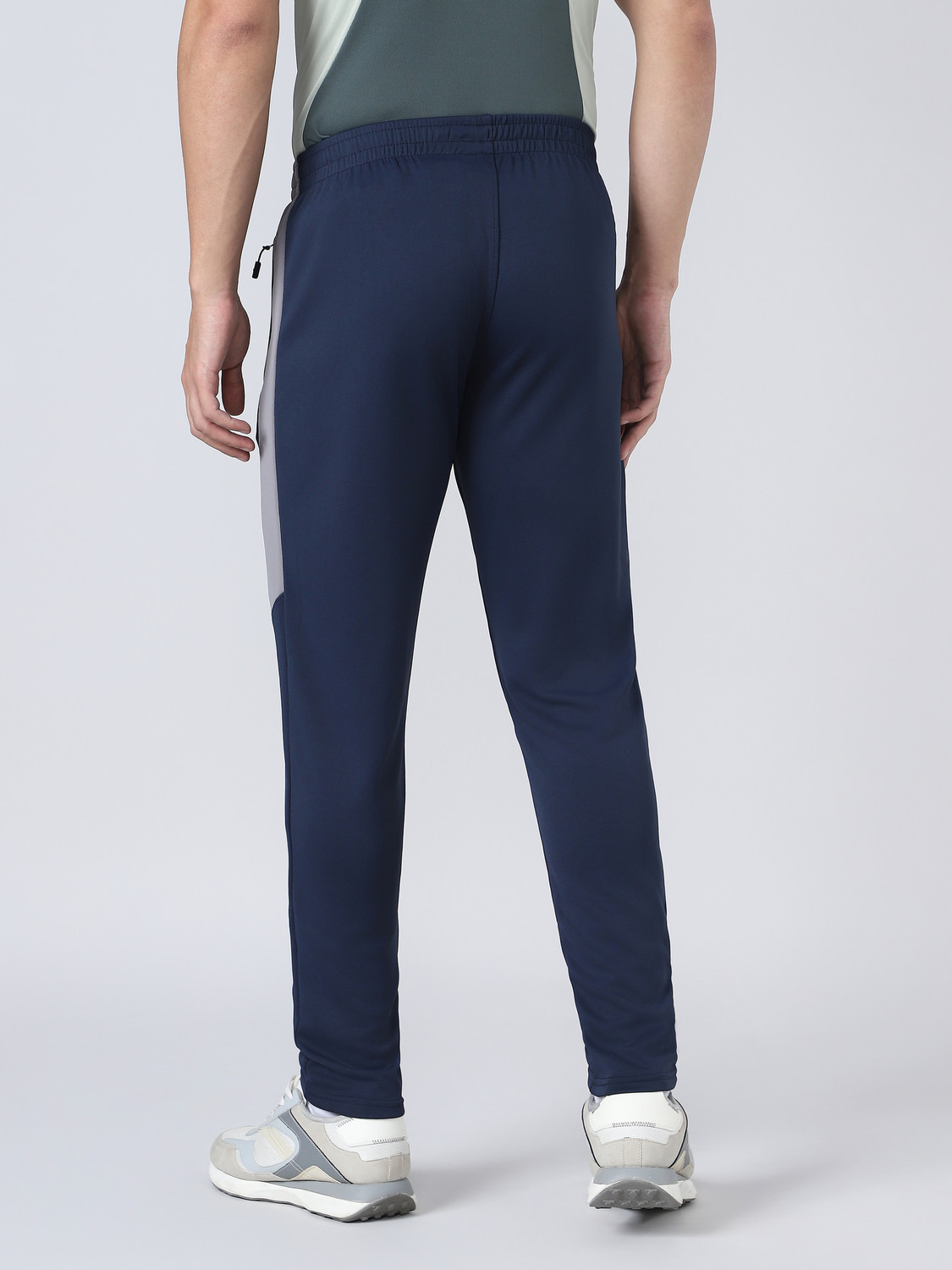 Image of TECHNOSPORT Colorblock Men Blue Track Pants