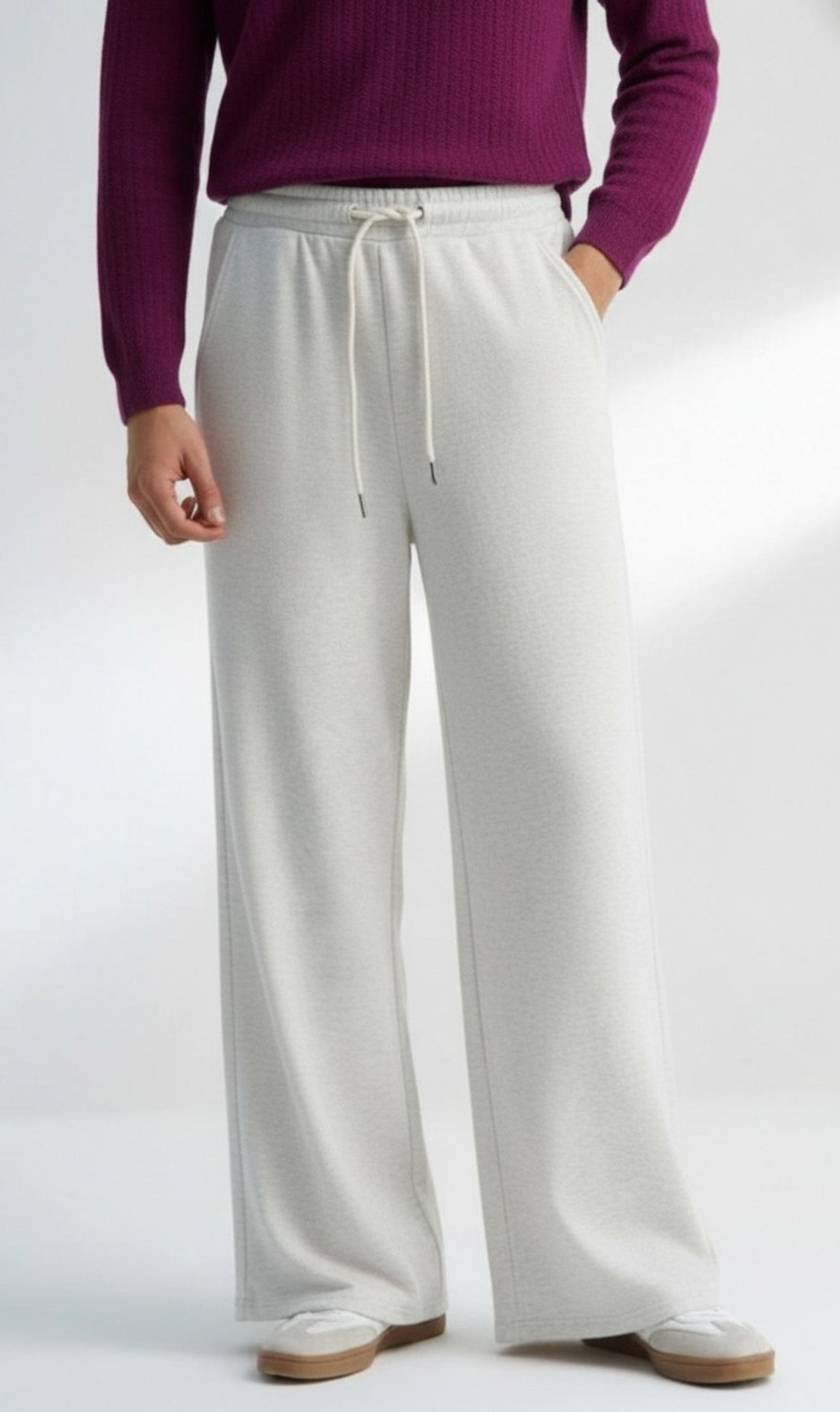 Image of Dockstreet Solid Men White Track Pants