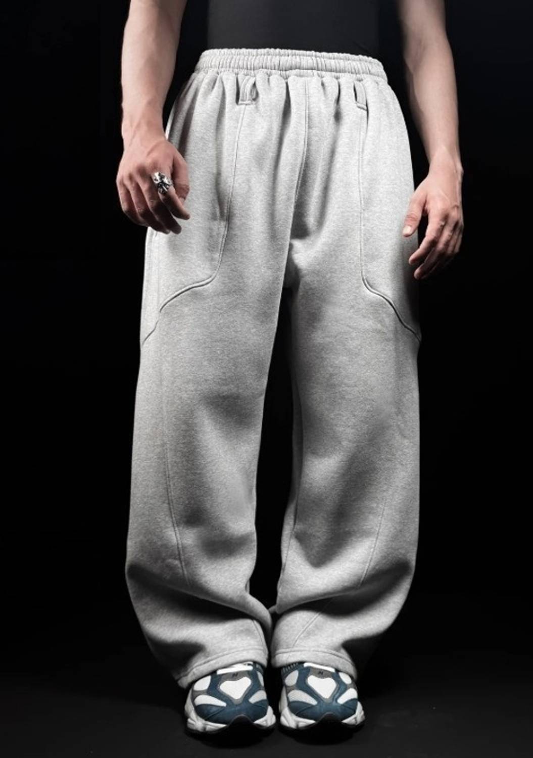 A to Z Creation Men Grey Track Pants - Image 5