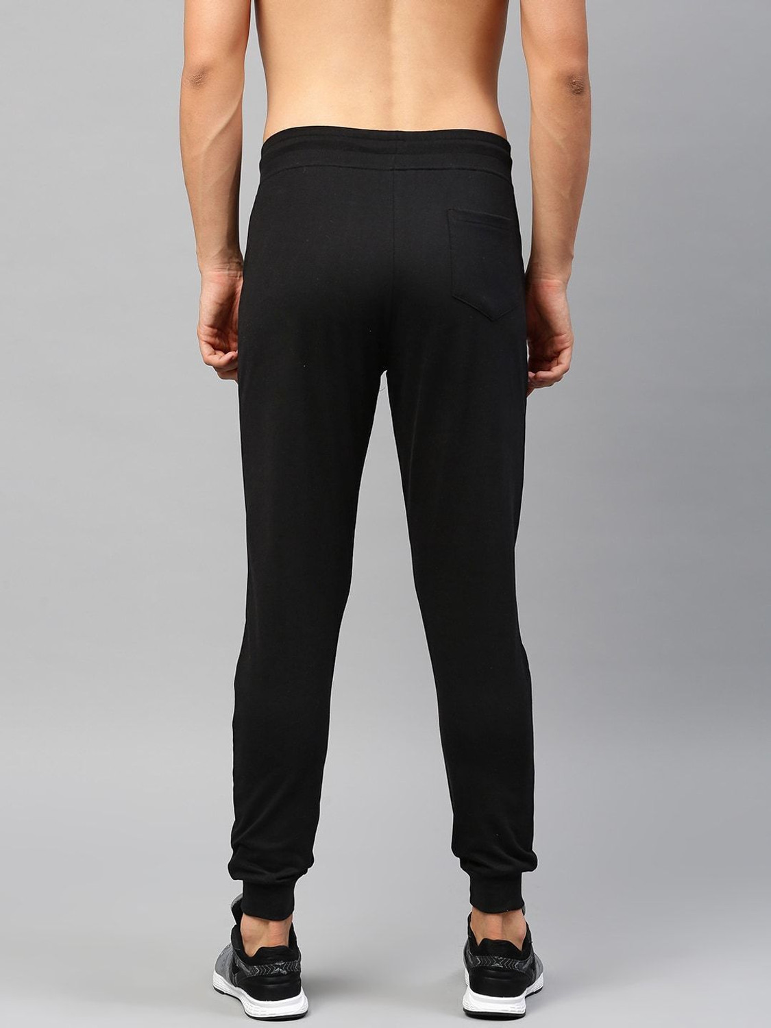 Image of HRX by Hrithik Roshan Solid Men Black Track Pants