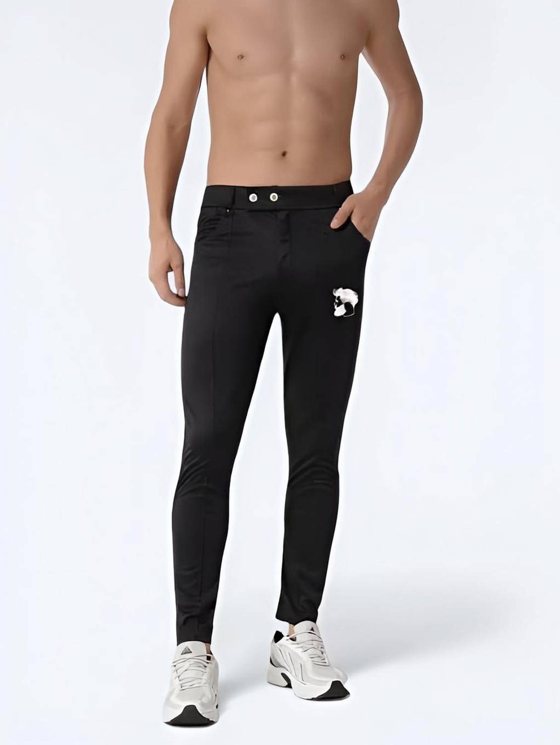 Arihant Shope Solid Men Black Track Pants