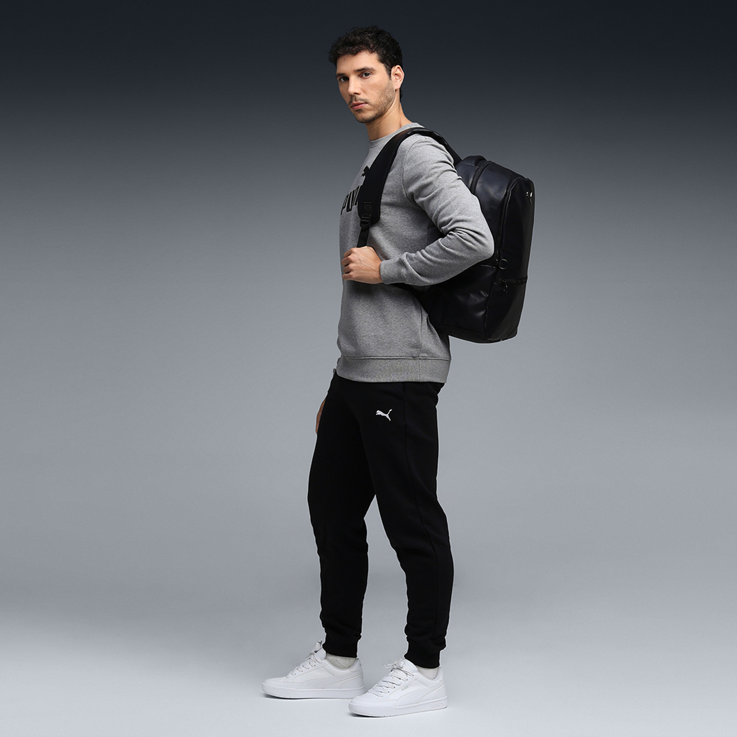 Image of PUMA Printed Men Black Track Pants