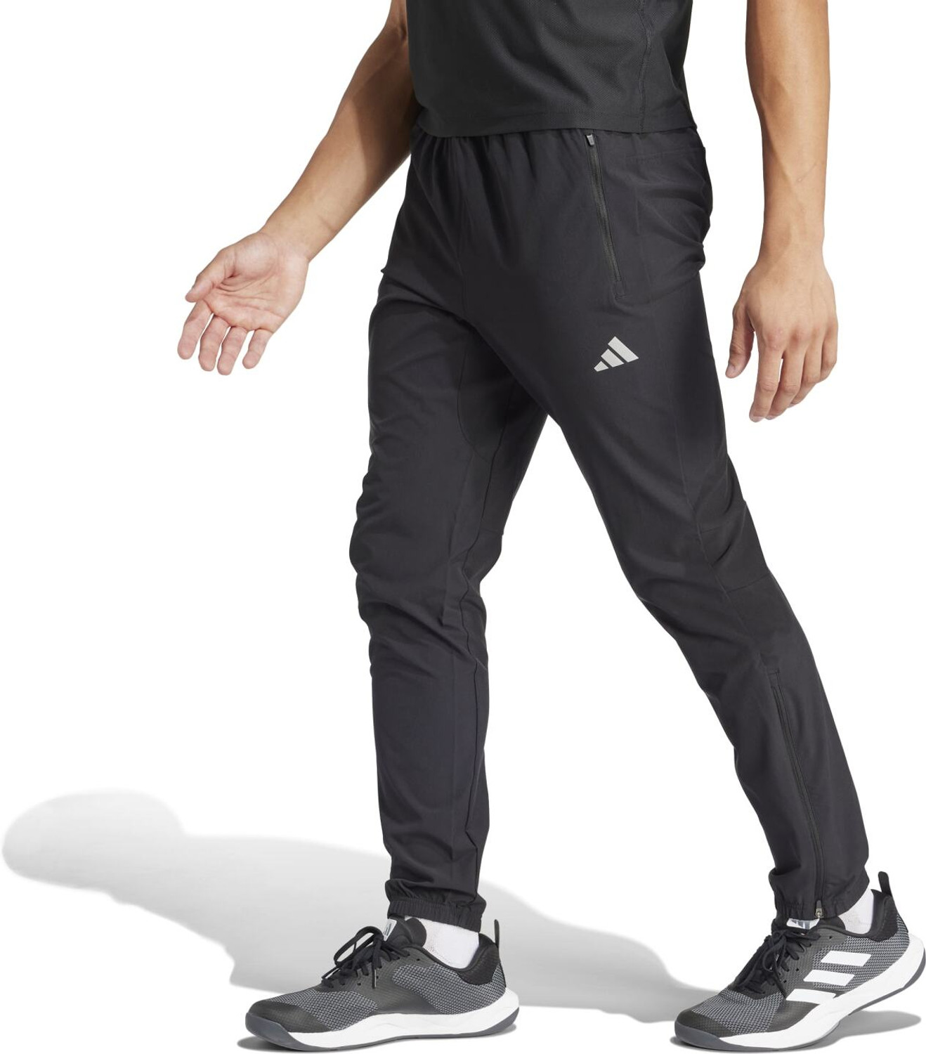 Image of ADIDAS Graphic Print Men Black Track Pants
