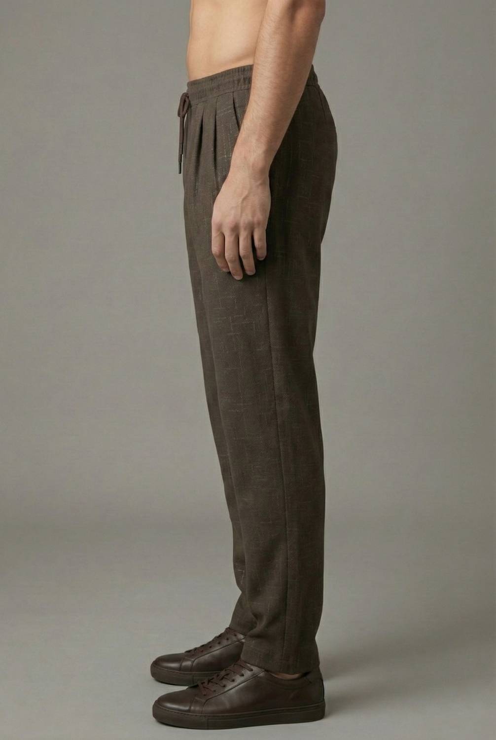 INDICLUB Men Brown Track Pants - Image 3