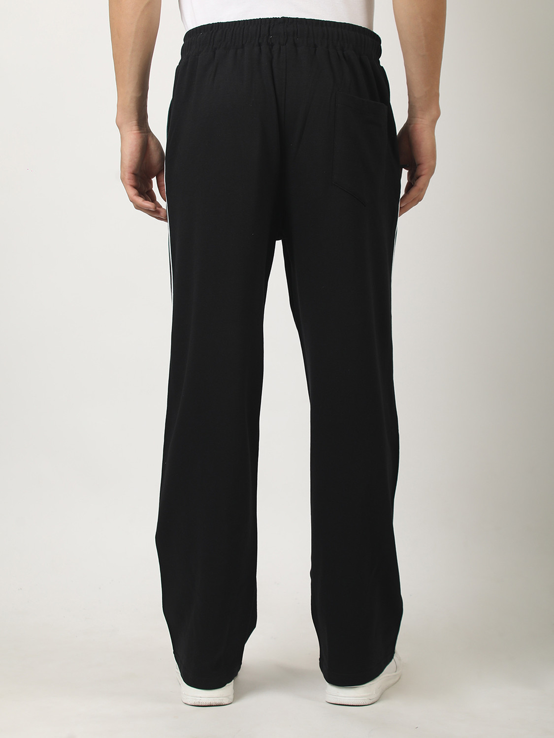 Image of MANIAC Colorblock Men Black Track Pants