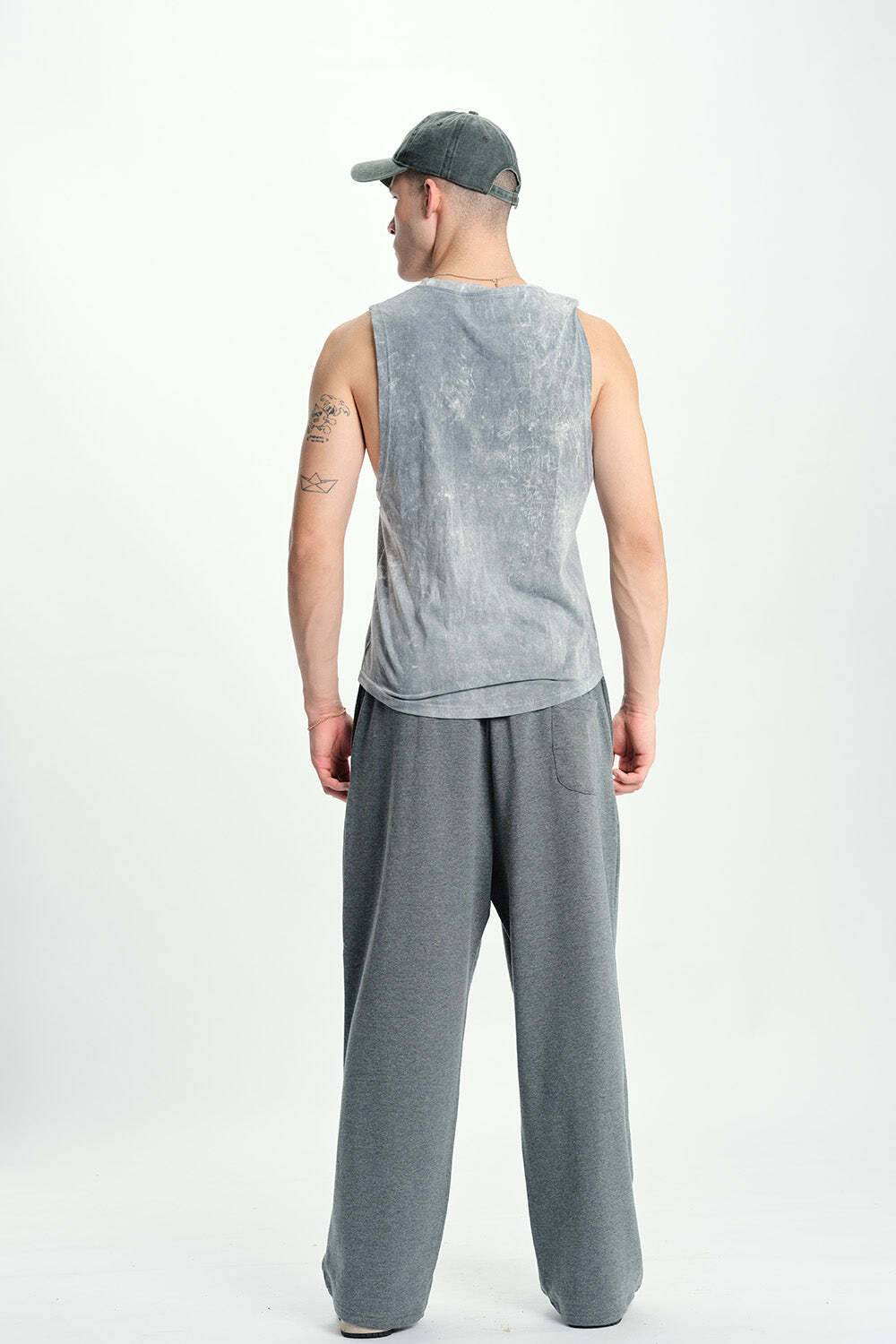 Bonkers Corner Men Solid Grey Track Pants - Image 5