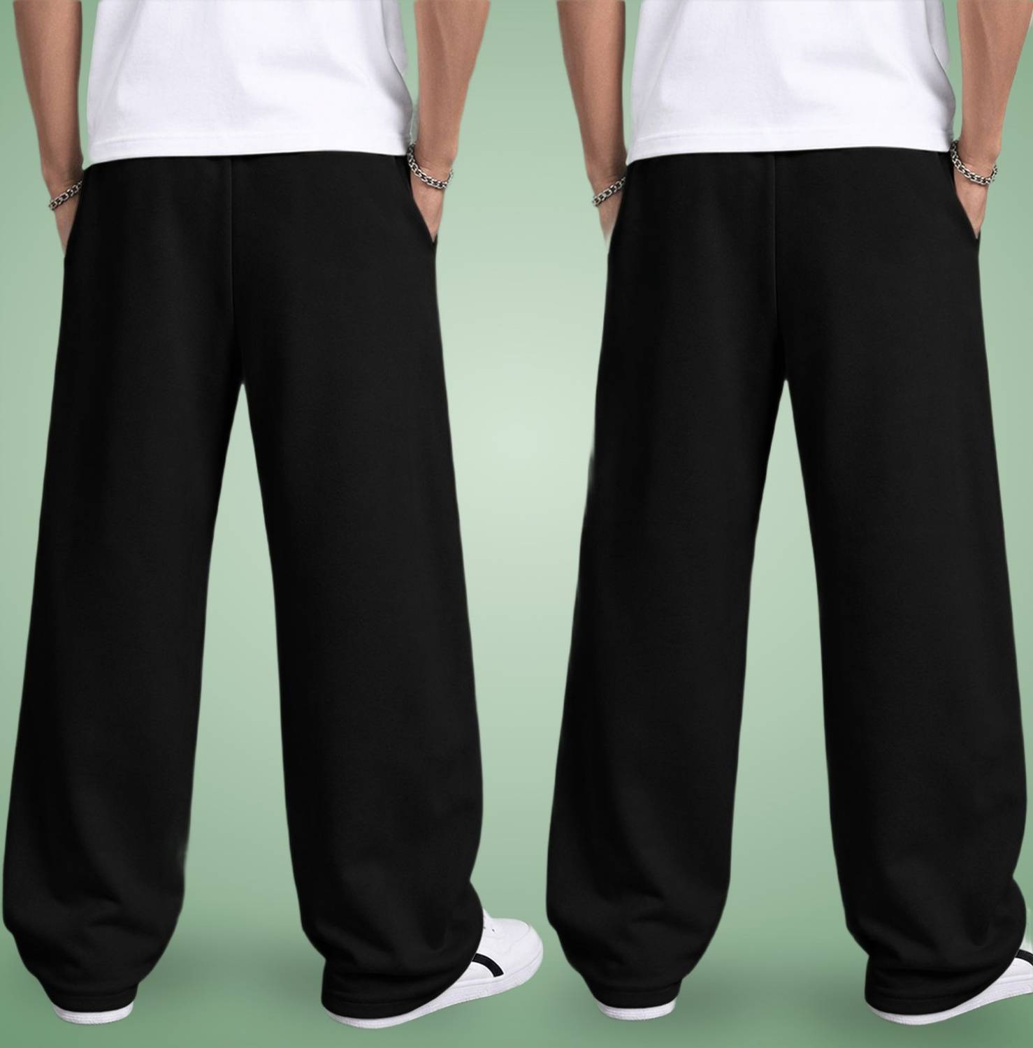 TRIPR Men Black Printed Track Pants Pack of 2 - Image 2