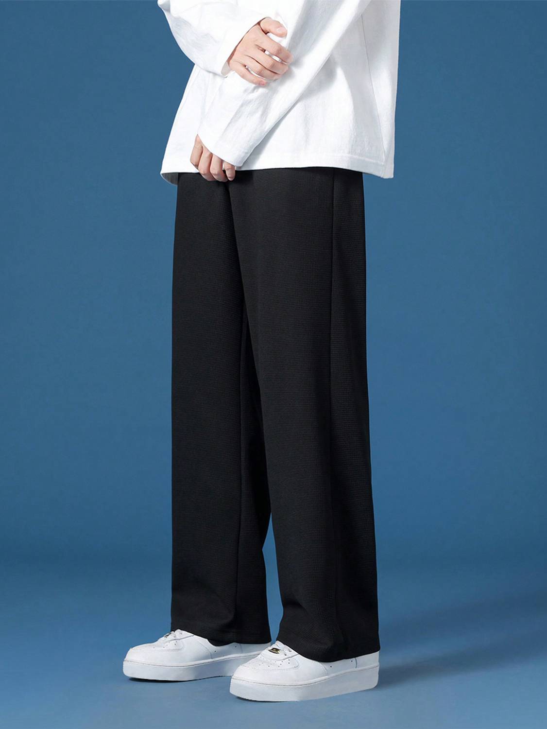 Paralians Men Black Track Pants - Image 2