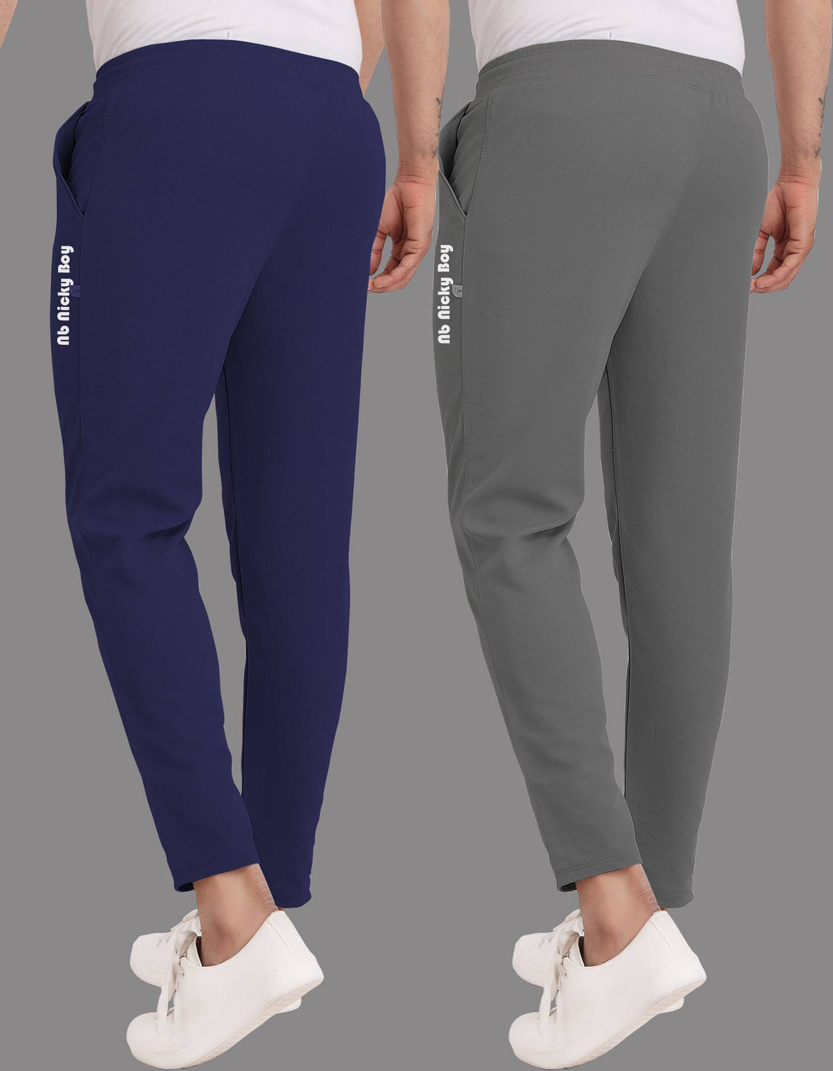 Image of NB NICKY BOY Solid Men Multicolor Track Pants