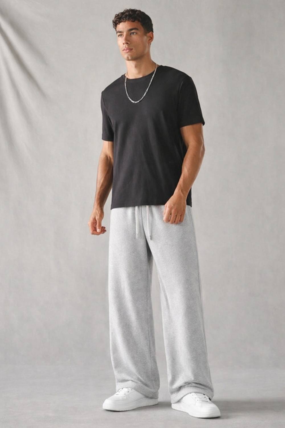 Romafashion Men Grey Track Pants - Image 3