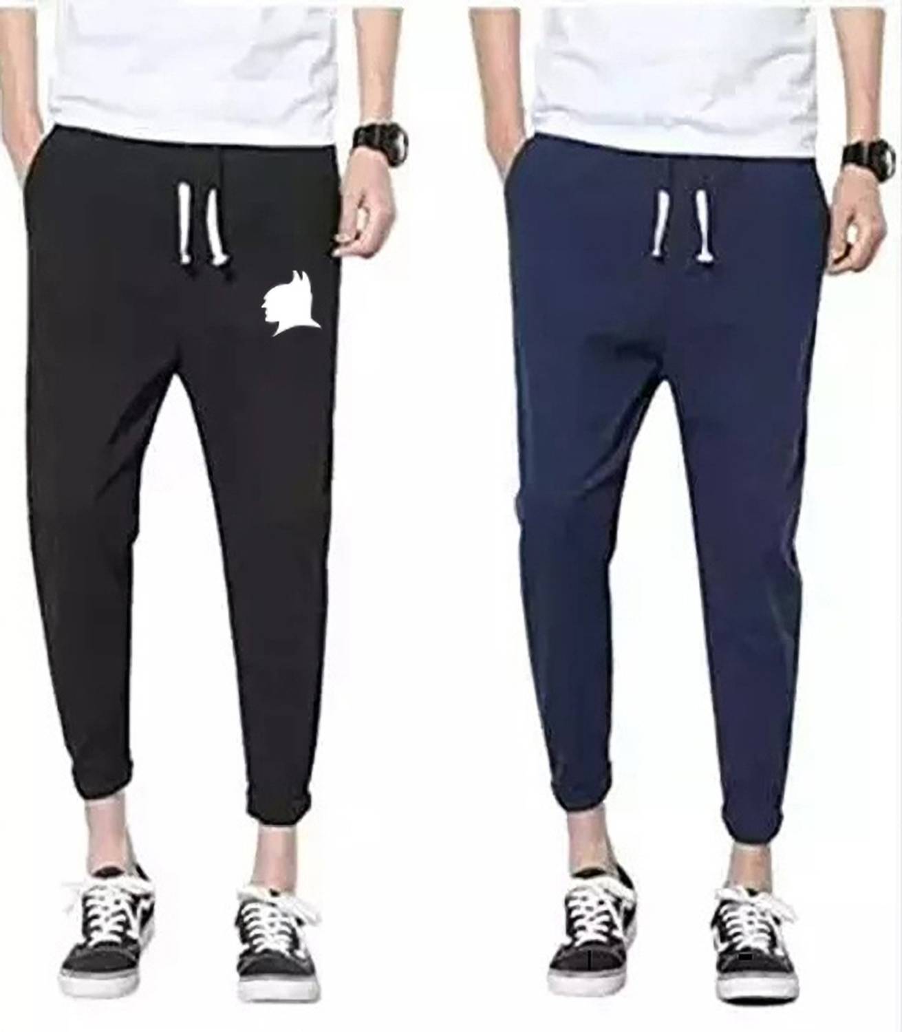 mfb Printed Men Blue Track Pants