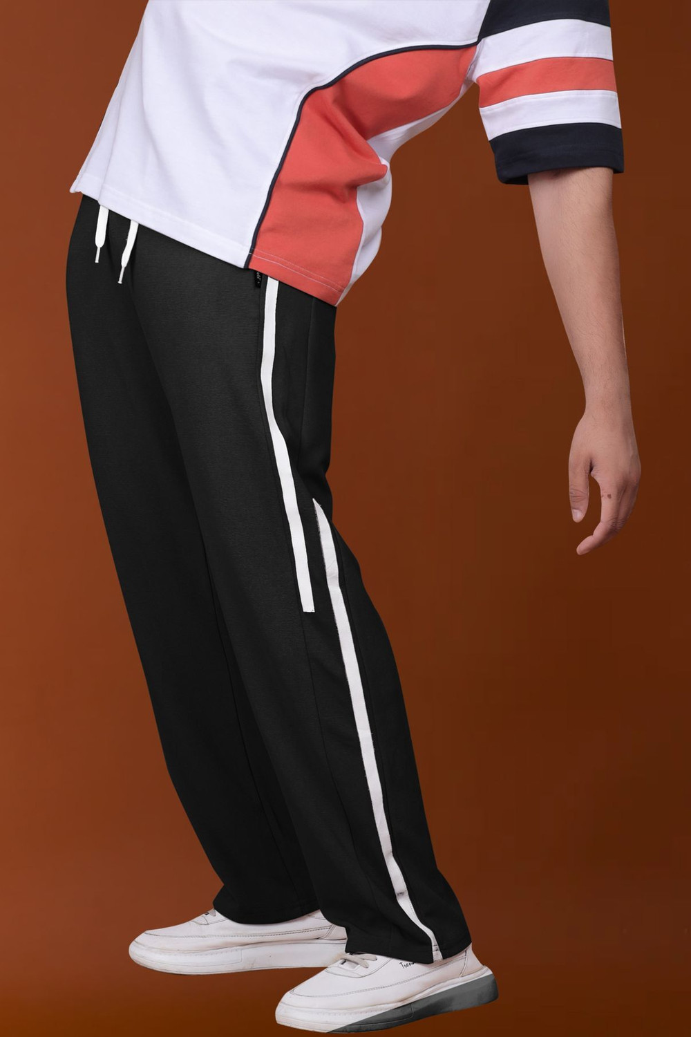 Image of Yazole Solid Men Black Track Pants