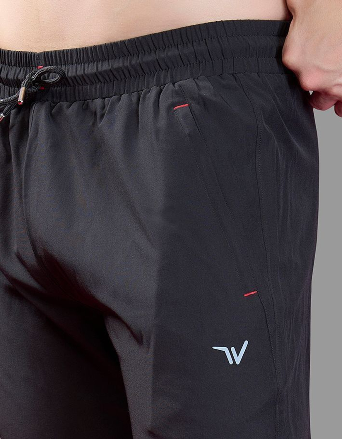 Image of wewok Solid Men Black Track Pants