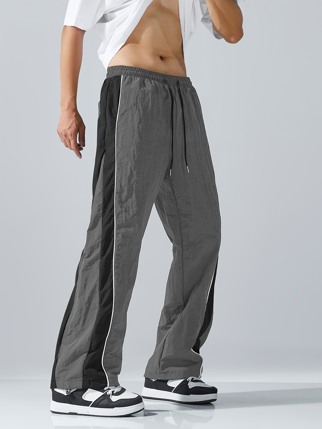 Image of loomzy Striped Men Multicolor Track Pants