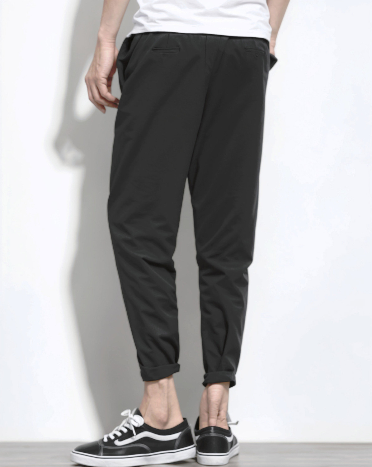 Image of FOXTER Solid Men Black, Grey Track Pants