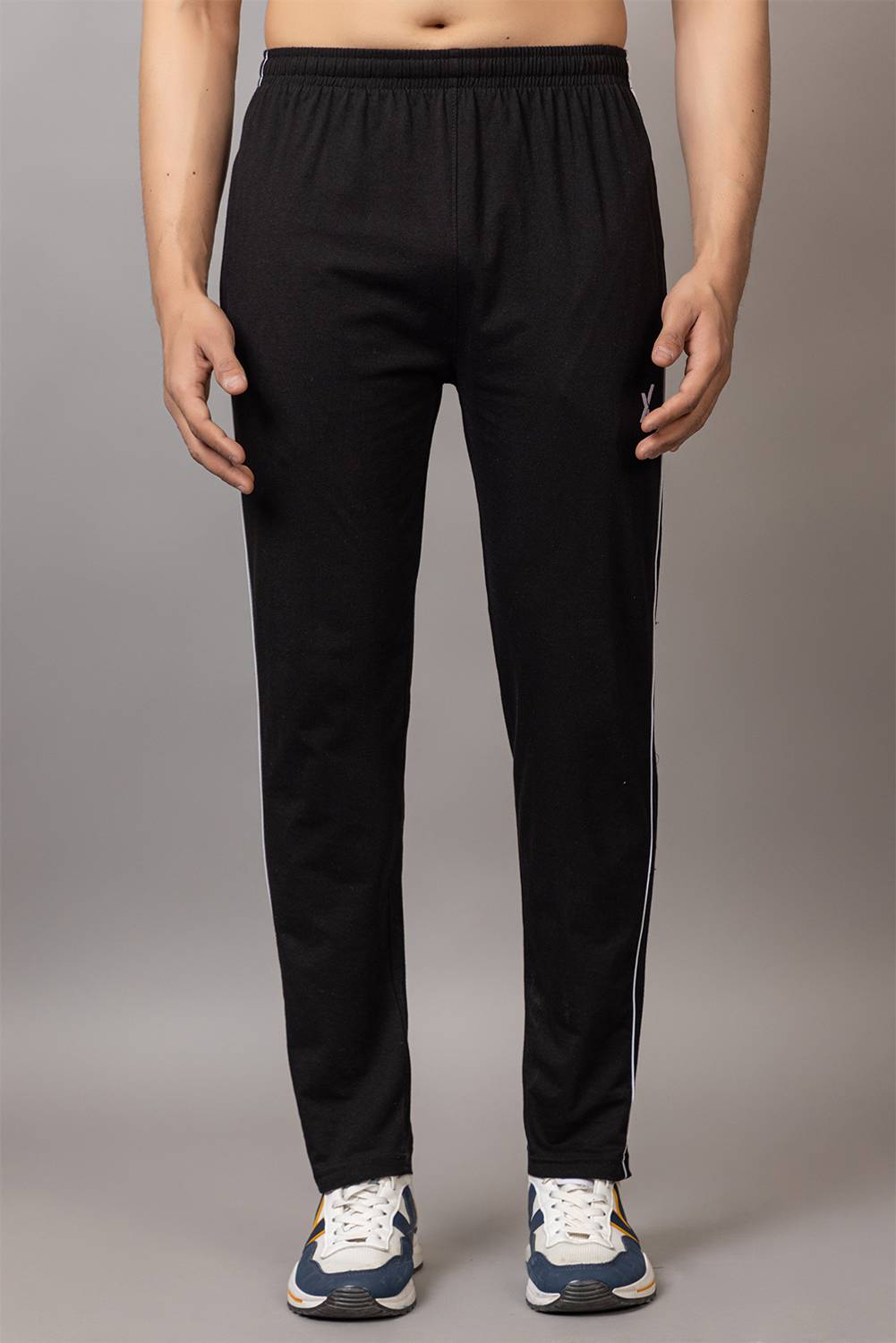 axys Striped Men Black Track Pants