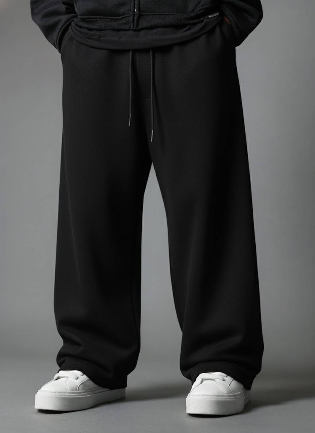 Men Loose Fit Multicolor Cotton Blend Trousers - Image 2