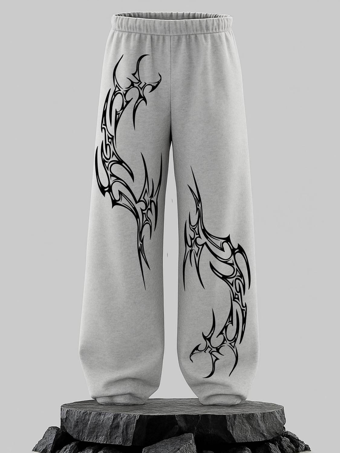 Genrexity Men Grey Track Pants - Image 1