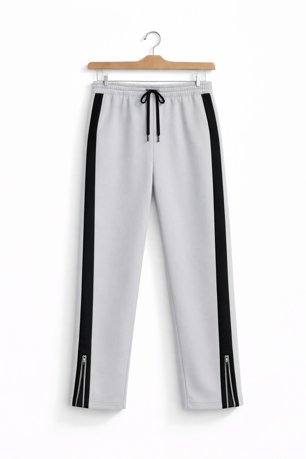 Image of Vontade Striped Men Grey Track Pants