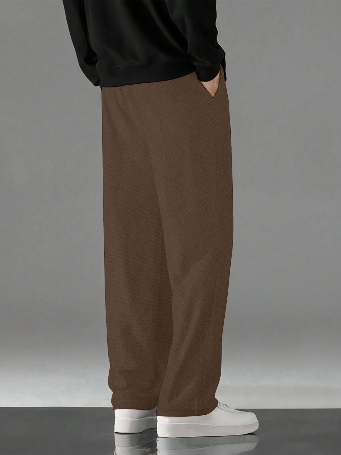 Image of KAJARU Relaxed Men Brown Trousers